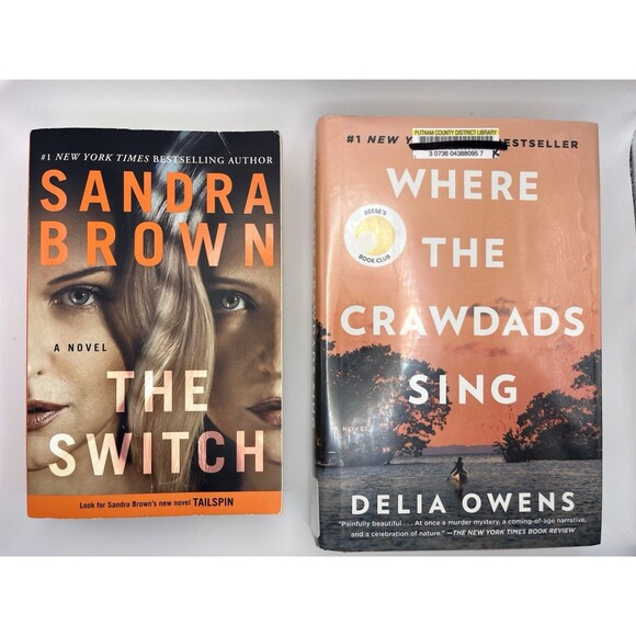 Romance/ Mystery Book Bundle: Where The Crawdads Live & The Switch - Picture 1 of 2